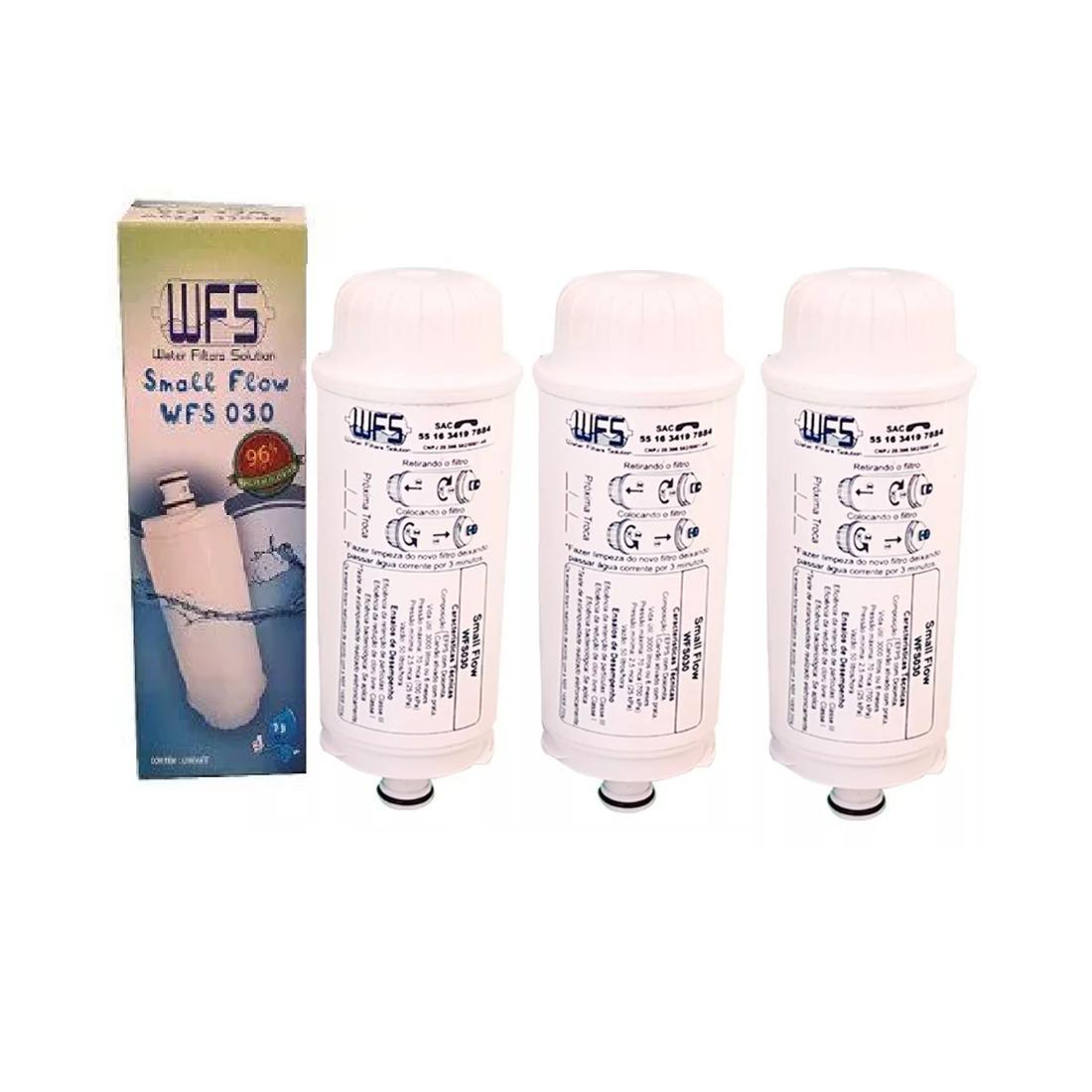 Kit 3 Filtro Refil Para Purificador De Água Ibbl