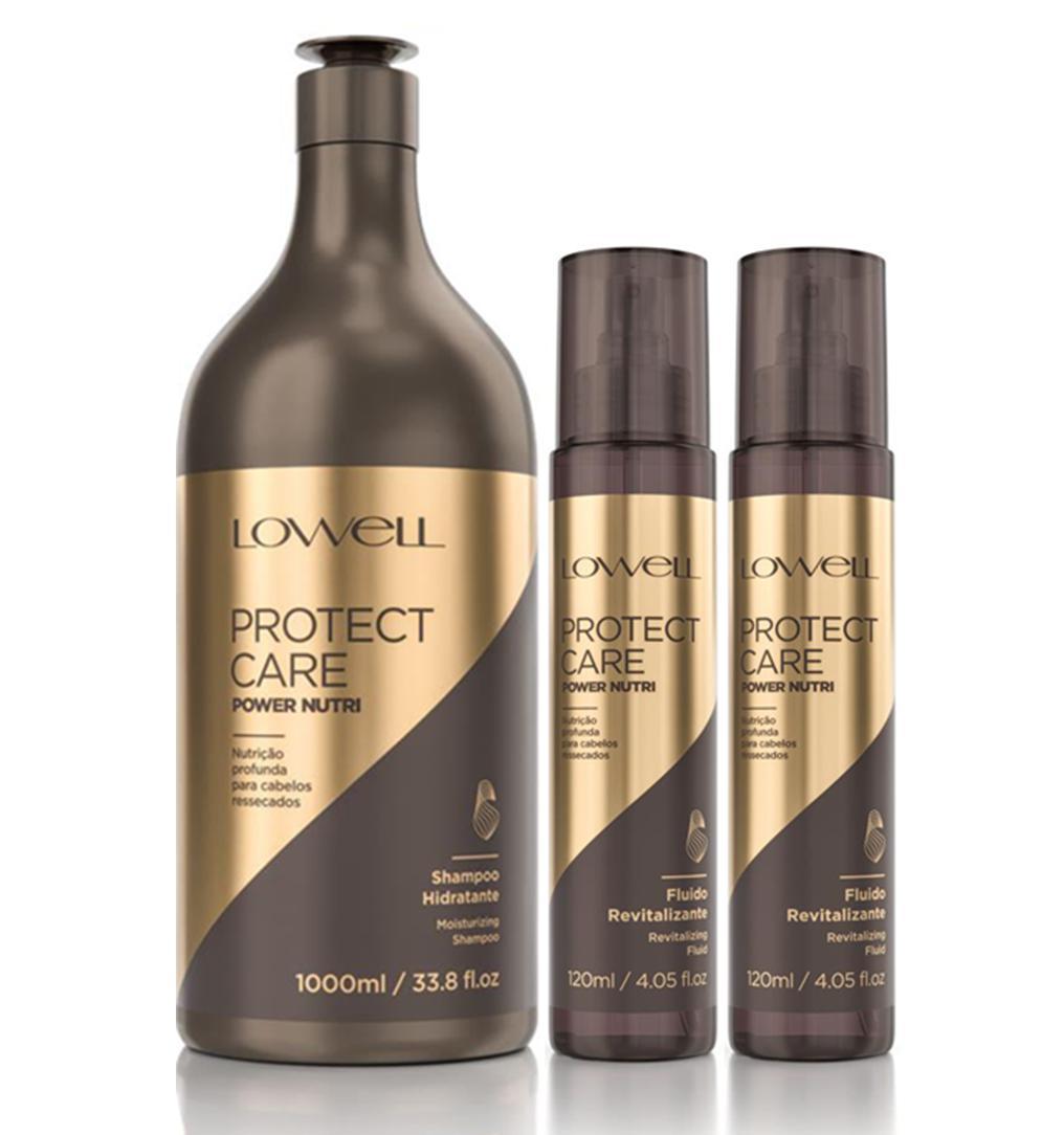 Kit Protect Care Power Nutri Shampoo Lt + 2 Fluidos 120 Ml